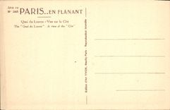 CPA Paris Quai du Louvre Vue sur la Cite 