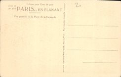 CPA Paris Vue generale de la Place de la Contorde 