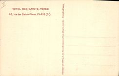 CPA Hotel des Saints Peres rue des Saints Peres Paris 