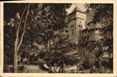 CPA Gorges du Tarn Chateau de La Caze XV siecle Lozere vu de la route 