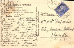 CPA Gorges du Tarn Chateau de La Caze XV siecle Lozere vu de la route