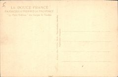 CPA Paysages et Pierres de Provence Le Point Sublime des Gorges du Verdon 