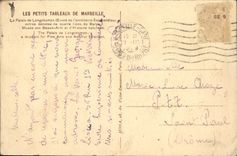 CPA Les Petits Tableaux de Marseille Le Palais de Longchamps Ceuvre de l'Architecte Esparandieu 