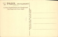 CPA La Sainte Chapelle Interieur de la Chapelle Basse Holy Chapel inside 