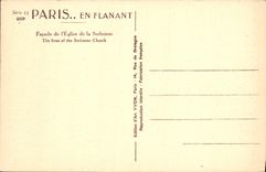 CPA Facade de l'Eglise de la Sorbonne 