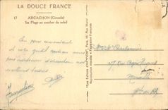 CPA Arcachon Gironde La Plage au Coucher du soleil 