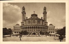 CPA Paris Le Palais du Trocadero construit par Davioud et Bourdais 