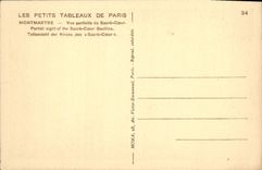 CPA Paris Montmartre Vue partielle du Sacre Coeur 