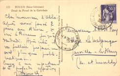 CPA Rouen Seine Inferieure Detail du Portail de la Cathedrale