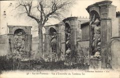 CPA Aix en Provence Vue d'Ensemble du Tombeau Sec 