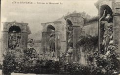 CPA Aix en Provence Interieur du Monument Sec 