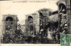 CPA Aix en Provence Interieur du Monument Sec 