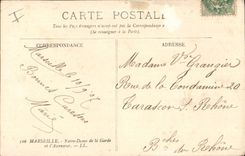 CPA Marseille Notre Dame de la Garde et l'Ascenseur 