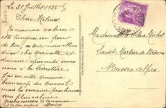 CPA Marseille Notre Dame de la Garde A Travers les Pins 