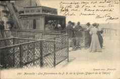 CPA Marseille Les Ascenseurs de ND de la Garde Depart de la Vierge 