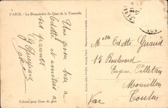 CPA Heureuse Annee Paris Le Bouquiniste du Quai de la Tournelle
