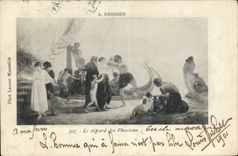 CPA A Regnier Le depard des Phoceens 