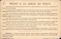 CPA Peche d'eau Douce La Lance au Poste