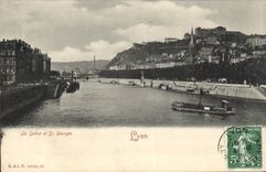 CPA Lyon La Saone et St Georges 