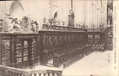 CPA Saint Maximin La Sainte Baume La Basilique Stalles du Choeur 