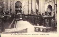 CPA St Maximin La Ste Baume La Basilique Interieur du Choeur 