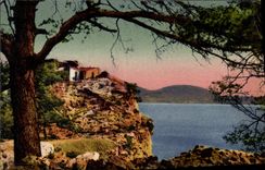 CPA Toulon Cap Brun Un coin du Chemin des Douaniers 