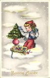CPA Bonne Annee Enfant