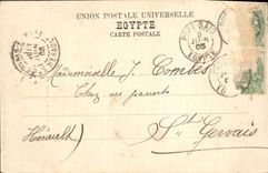 CPA Statue de Lesseps a Port Said 