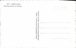 CPA Alger la Nuit L'Avenue Pasteur et la Poste 