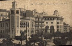 CPA Alger La Depeche Algerienne et la Poste 