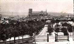 CPA Reims Vue generale prise des caves Pommery 