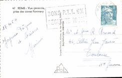 CPA Reims Vue generale prise des caves Pommery 