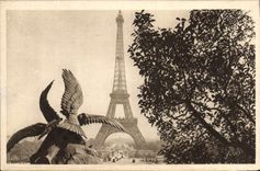 CPA Paris La Tour Eiffel Aigle
