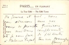 CPA Paris La Tour Eiffel Aigle