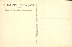 CPA Paris Chimere de Notre Dame et Sainte Chapelle 