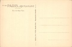CPA Paris Rue du Haut Pave 