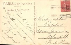 CPA Paris Notre Dame de Paris Vue generale 