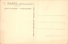 CPA Paris Jardin du Luxembourg 