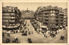 CPA Paris Boulevard Magenta et Gare du Nord 