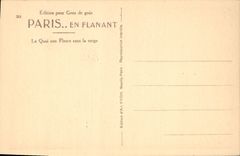 CPA Paris Le Quai aux Fleurs sous la neige