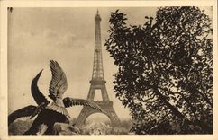 CPA Paris La Tour Eiffel Aigle