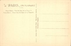 CPA Paris Notre Dame Vue du Quai de la Tournelle 
