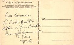 CPA Paris La Place de la Concorde 