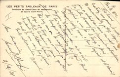 CPA Paris Basilique du Sacre Coeur de Montmartre et Square Saint Pierre 