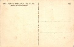 CPA Paris L'Avenue des Champs Elysees 