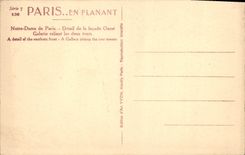 CPA Paris Notre Dame de Paris Detail de la facade Ouest 