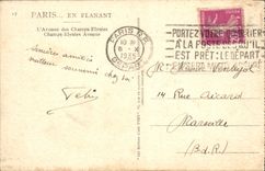 CPA Paris L'Avenue des Champs Elysees 