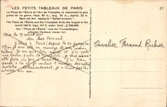 CPA Paris Le Place de l'Etoile et l'Arc de Triomphe 