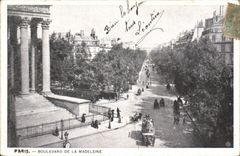 CPA Paris Boulevard de la Madeleine 