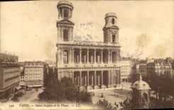 CPA Paris Saint Sulpice et la Place 